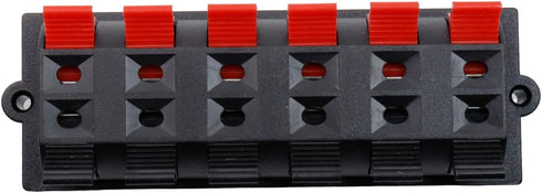 WP12-03B Speaker Terminal Strip, 5Pcs Spring Connection Clip Terminals Block Jointing Clamp Test Clip Jack Socket