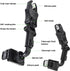 Car Rear View Mirror Phone Holder, 360° Rotating Mount, ABS Multi-Functional Adjustable Cellphone Holder for All