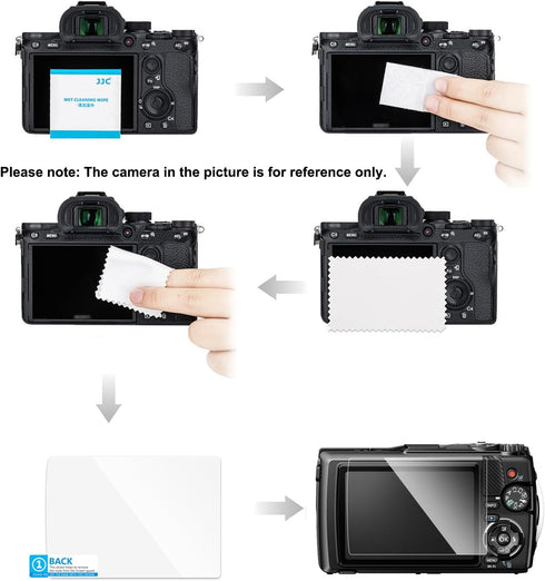 JJC 4 Pack Lens Screen Protector for DJI RS 4/RS 4 Pro/RS 3/RS 3 Pro Camera, Tempered Glass, Anti-Scratch