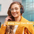 Wireless Bluetooth Headphones Over Ear, 65H Playtime HiFi Stereo Headset with Microphone and 6EQ Modes