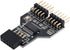 xiwai 9pin USB 2.0 Header Motherboard 1 to 2 Female Extension HUB Connector Adapter Port Multiplier
