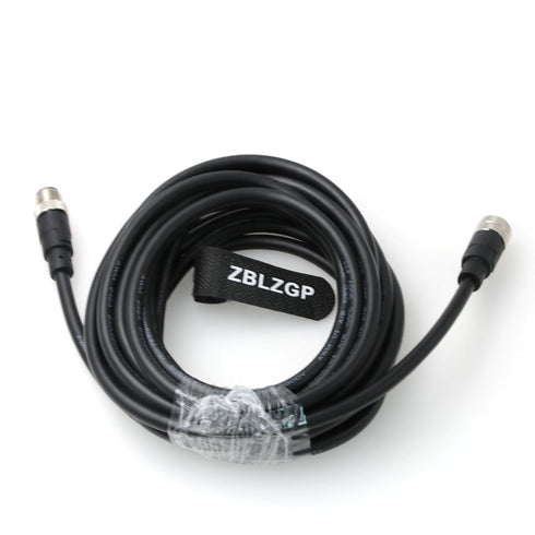 M12 8 Pin A-Coding Male to Female Connector, Waterproof Shielded Signal Aviation Cable for Industrial Camera