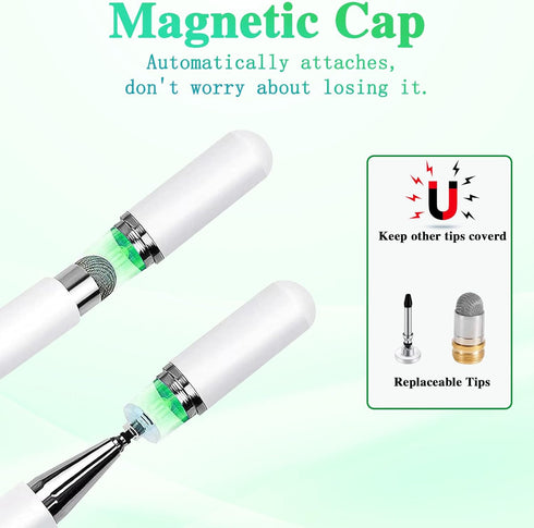 Luntak 15/27 Inch/Switch, Stylus and Mount for Skylight Calendars Dual Tip with Mesh and Disc Tip | Magnetic Pen Cap |