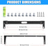 KishYa 2u 2u 19 inches Hinged Wall Mount Patch Panel Bracket, Patch Panel Bracket, Vertical Wall Mount Rack
