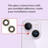 Dogxiong 2pcs/Set Rear Back Camera Glass Lens Replacement for iPhone 14 Plus, Glass Camera Lens Covers with Adhesive