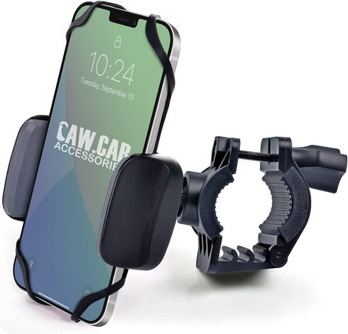 Bike & Motorcycle Phone Mount for iPhone 14 Pro (13, 12, SE, Plus/Max), Galaxy S22 or Any Cell Phone - Universal