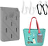 Silicone Phone Holder for Bogg Bags, Gray with 2 Hooks & 2 Carabiners, Soft Insert Case Cell Phone Holder for Tote Bag