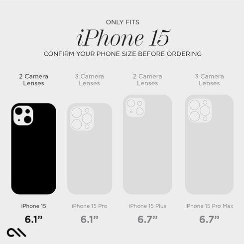 Case-Mate Soap Bubble iPhone 15 Case, 12ft Drop Protection, Compatible with MagSafe, Iridescent Swirl Effect