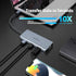 HOPDAY 8 4K Adapter(RJ45 3.0,PD 100W,SD/TF USB C Hub, Ports USB C Dock with Double Monitor HDMI, USB C LAN Port, USB