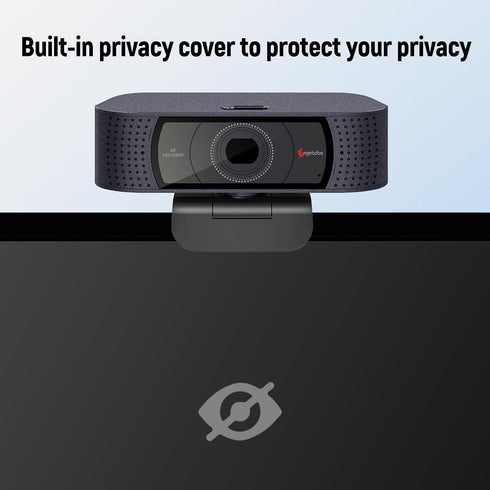 Angetube 1080P 2 2025 HD Webcam with Microphone, Computer Camera, Mics, USB Type-A & A-to-C Adapter, Plug & Play USB PC