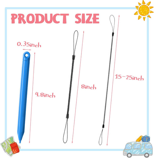 28 Pcs Replacement Stylus Drawing Pen and Lanyard Set for Tablet Writing Tablet LCD for Kids Drawing Board Drawing Pad, Doodle Pad, 4.7 Inch