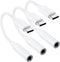3 Pack USB-C to 3.5 mm Headphone Jack Adapter, Compatible with iPhone 15, iPad Pro, Samsung Galaxy S23/S22 Ultra.