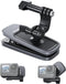 TELESIN Backpack Clip Mount, 360 Swivel Ball Joint Shoulder Bag Belt Strap Mounts for GoPro 12 11 10 9 8 7 6 5 Insta
