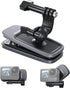 TELESIN Backpack Clip Mount, 360 Swivel Ball Joint Shoulder Bag Belt Strap Mounts for GoPro 12 11 10 9 8 7 6 5 Insta