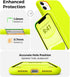 AOTESIER iPhone 11 Case, Full Body Drop Shockproof Protection, Food Grade Silicone, Soft Anti-Scratch Lining, Neon