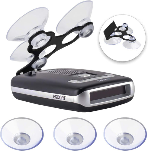 Radar Detector Suction Cup Mount Holder for Escort MAX, Max 2, MAX360 (Not for MAX360C Cradle)