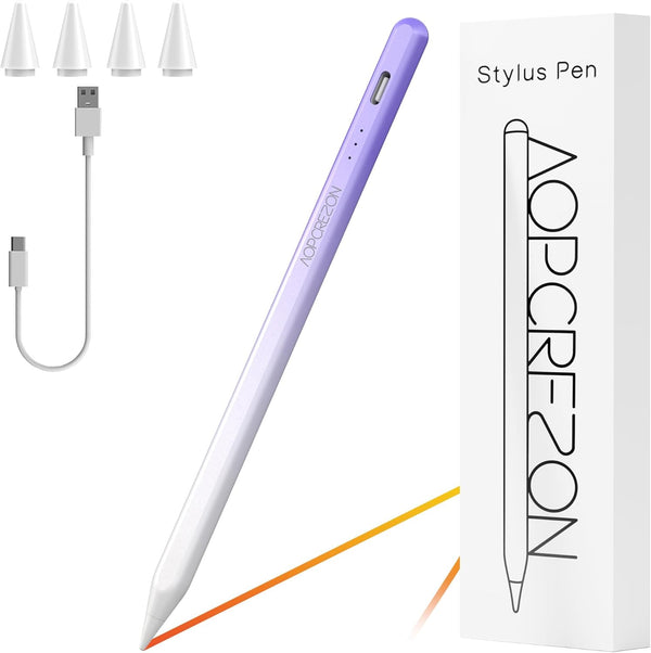 Stylus Pen for iPad with Palm Rejection, Tilt Sensitivity, Fast Charging, Compatible with 2018 or Later iPad Models