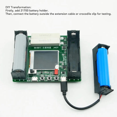 DC5V Battery Internal Resistance Tester with LCD Display for Lithium Battery Capacity