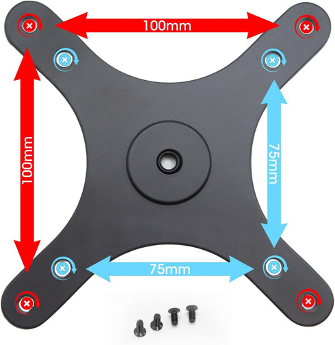 Kado Portable Monitor Stand Adapter Bracket Plate Tripod, Wall Mount Arm with 1/4" Screw Hole for Universal Tripod