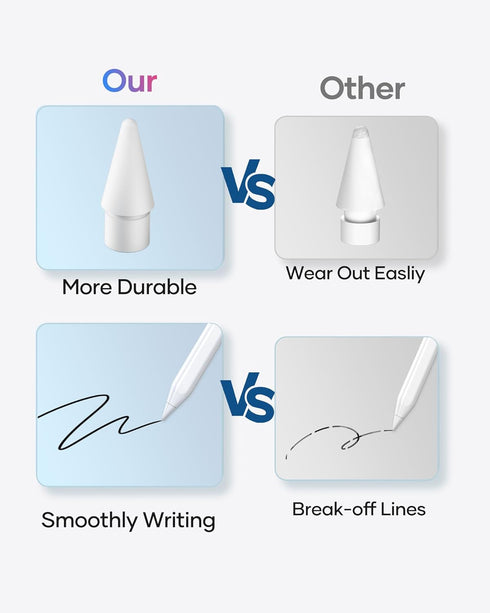 COOSTART 2nd Gen/1st 4 6 Pack Replacement Tips Compatible with Apple Pencil Gen/USB-C/Apple Pencil Pro Generation