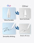 COOSTART 2nd Gen/1st 4 6 Pack Replacement Tips Compatible with Apple Pencil Gen/USB-C/Apple Pencil Pro Generation