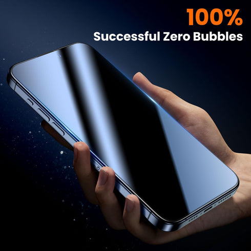 UniqueMe Screen Protector for iPhone 15 Pro Max, Military Grade Shatterproof, 9H+ Hardness, 2 Packs