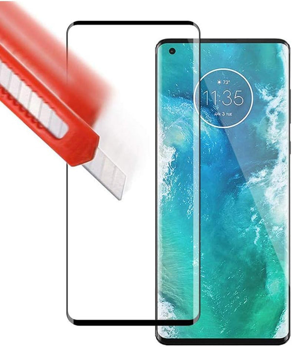 2 Pack 3D Black Tempered Glass Screen Protector for Motorola Moto Edge 2020 XT2063 XT2063-3 6.7 inch