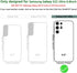 SUANPOT RFID Blocking Leather Wallet Case for Samsung Galaxy S22 Ultra, Shockproof Flip Folio Cover Purple
