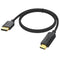 4K DisplayPort to HDMI Cable 1.5 Feet, Short DP to HDMI Male to Male Adapter Cord for Computer, Monitor, TV, Projector