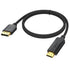 4K DisplayPort to HDMI Cable 1.5 Feet, Short DP to HDMI Male to Male Adapter Cord for Computer, Monitor, TV, Projector