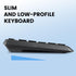 Perixx PERIDUO-716, Wireless Standard Keyboard and Optical Mouse Combo Set - Black