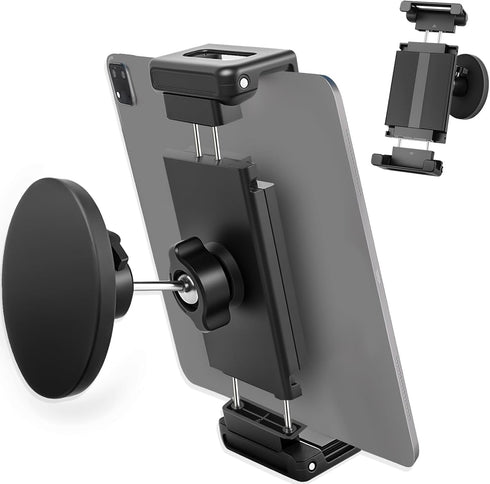 joaoxoko Strong Magnetic Tablet Mount, 360 Swivel Stand for Kitchen/Office/Gym, Universal Holder Compatible