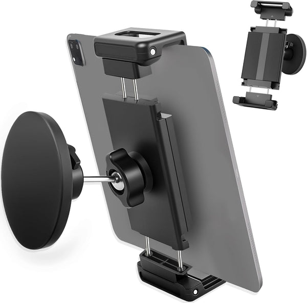 joaoxoko Strong Magnetic Tablet Mount, 360 Swivel Stand for Kitchen/Office/Gym, Universal Holder Compatible