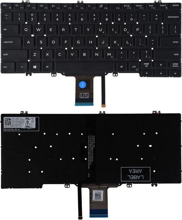 SUNMALL Replacement Keyboard Compatible with Dell Latitude 3300 5300, 5300 2-in-1, 5310,5310 2-in-1,