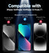 MAGIC JOHN 2 Pack for iPhone 13/13Pro/14 6.1 inch Privacy Glass Screen Protector, Auto Dust-Elimination, Bubble Free, Easy Installation