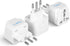 Ceptics Italy Power Adapter, Type L Plug, Universal Travel Adapter for Chile, Italy, 3 Pack