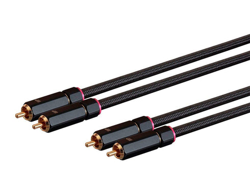 Monoprice - 138076 Male RCA Two Channel Stereo Audio Cable - 3