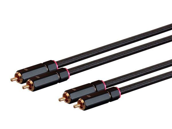 Monoprice - 138076 Male RCA Two Channel Stereo Audio Cable - 3