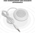 Zerone Pillow Speaker, 3.5mm Mini Under Pillow Speaker for MP3 Phone Portable CD - White
