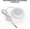 ASHATA Mini Stereo Pillow Speaker with 3.5mm Aux Plug for MP3, Phone, CD Player, etc (White)