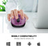 WisFox 2.4G 3 6 Wireless Mouse for Laptop, Ergonomic Computer Mouse with USB Receiver and Type-C Adapter, Adjustable