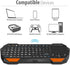 Fosmon Mini Bluetooth Keyboard (QWERTY Keypad), Wireless Portable with Touchpad, Compatible with Apple TV, PS4, PS5