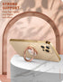 i-Blaosn Cosmo Phone Ring Holder Snaps, 360° Rotation, Marble