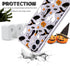 Halloween Clear Phone Case for iPhone 11, Soft TPU Protective Slim Shockproof Cover with Ghost Pumpkin Pattern