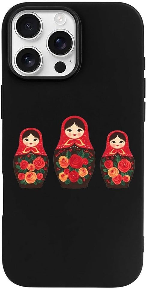 Generic Russian Nesting Dolls Funny Case Compatible with iPhone 16 16 Plus 16