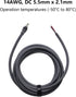 Msvueioe 6.5FT 14AWG 5.5mm 2.1mm Power Pigtails Cable Compatible with Starlink Mini, DC x Male Plug to Bare Wire Open