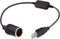 AJDPOI USB A Male to 12V Car Cigarette Lighter Socket Female Step Up