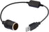 AJDPOI USB A Male to 12V Car Cigarette Lighter Socket Female Step Up