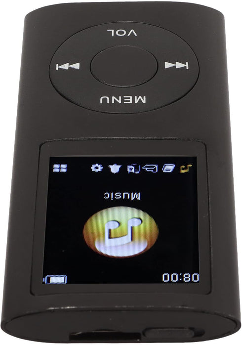 Dan&Dre MP3 1.8 Inch 64G Player, LCD Slim Portable Music Player with Lossless Sound, Aluminum Alloy, Expandable (Black)