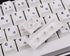 135 Keys PBT Japanese Keycaps, Cherry Profile DYE-Sub White Theme Minimalist Style for Mechanical Keyboard